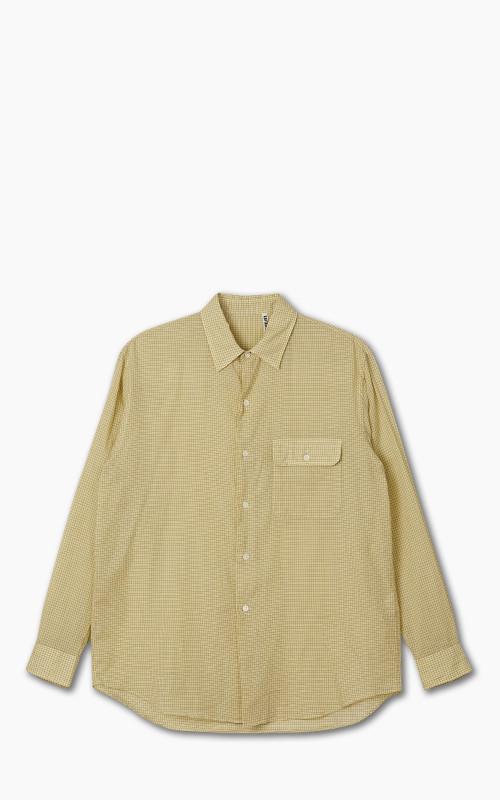 Kaptain Sunshine CPO Shirt Yellow Pincheck