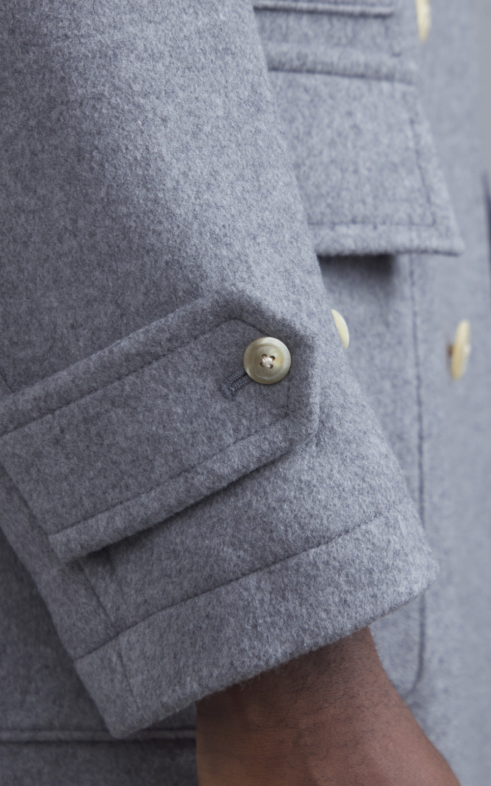 Kaptain Sunshine Traveller Coat Top Grey | Cultizm