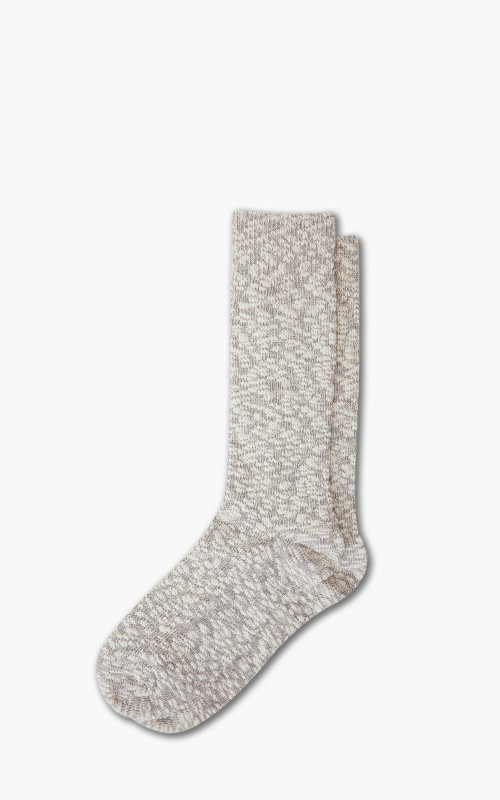 Anonymous Ism Socks Light Slub Crew Mid Grey