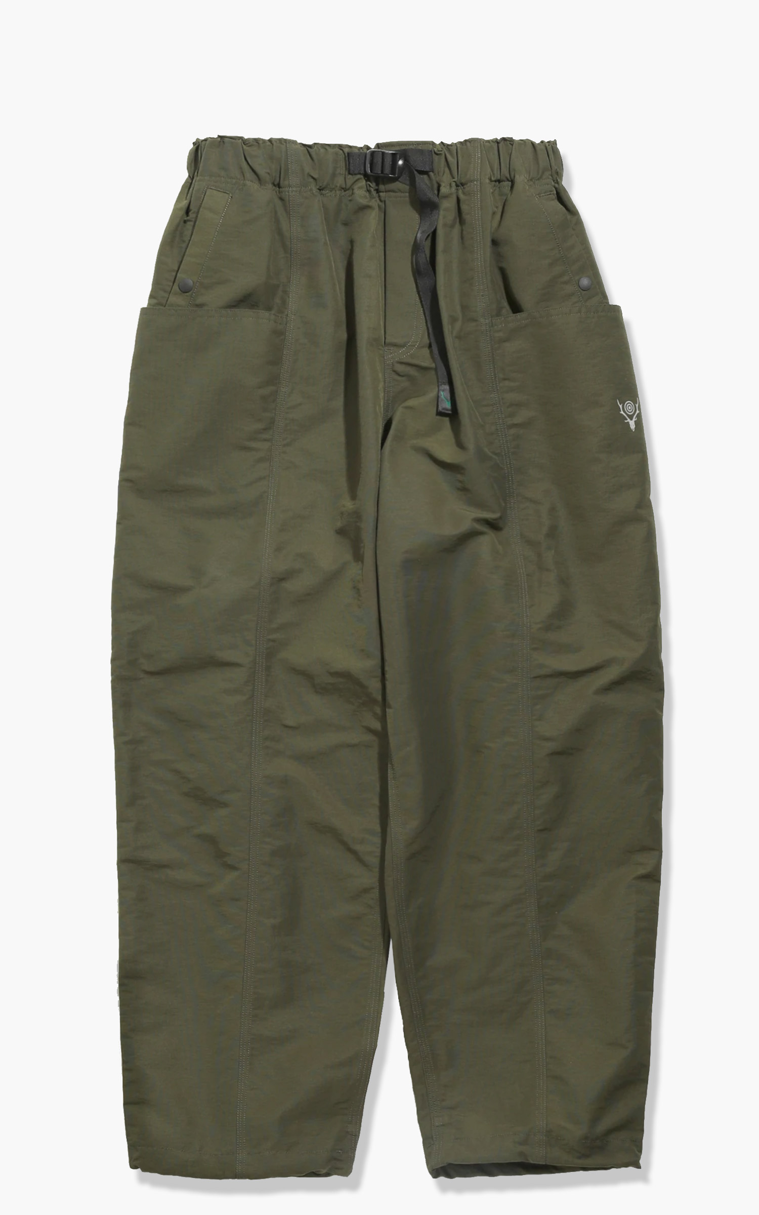 South2 West8 Belted C.S. Pant C/N Grosgrain Green | Cultizm