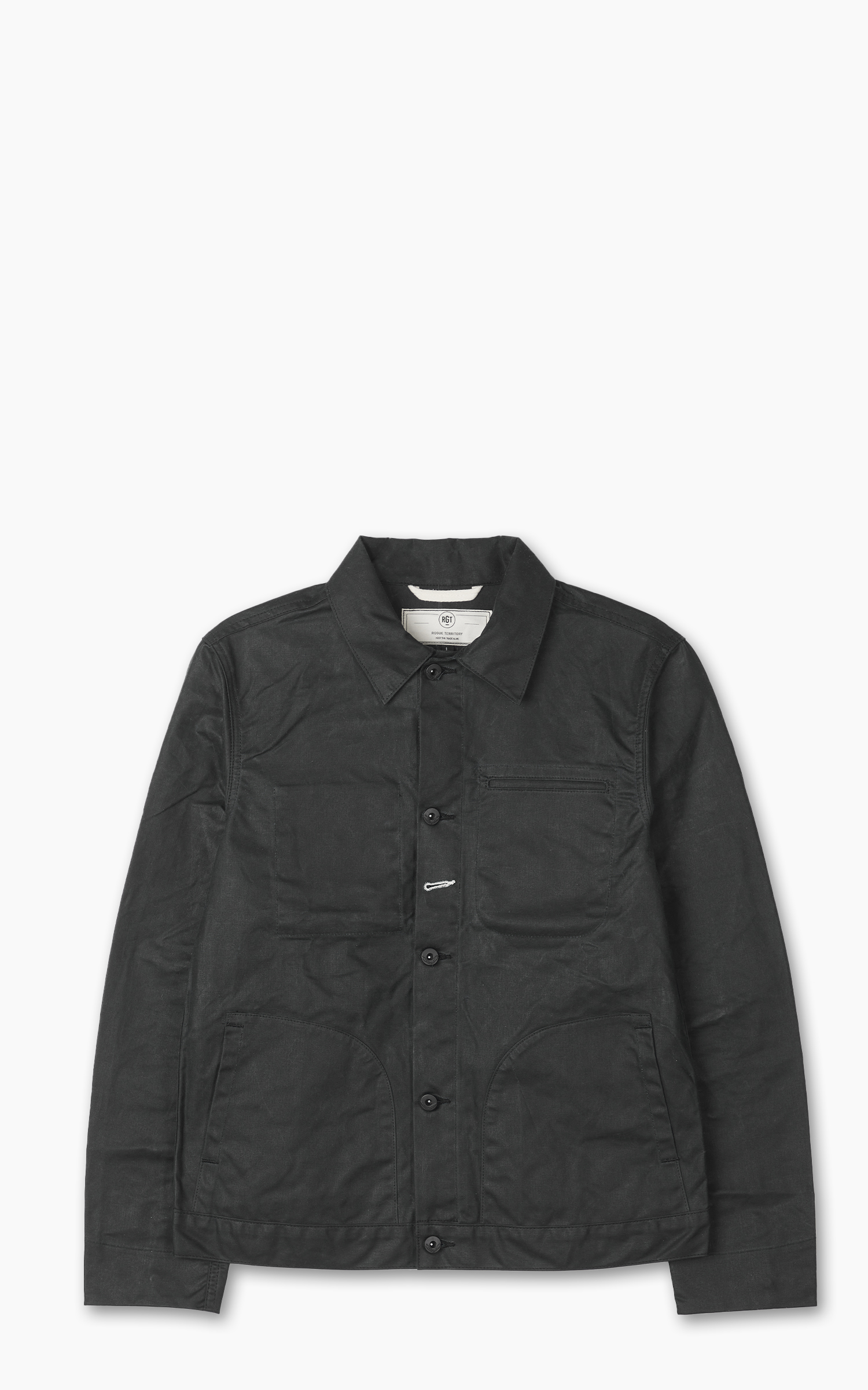 Rogue Territory Supply Jacket Waxed Canvas Ridgeline Black | Cultizm