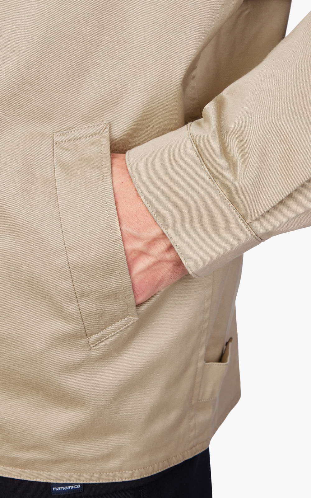 Nanamica GORE-TEX Infinium Chino Crew Jacket Khaki | Cultizm