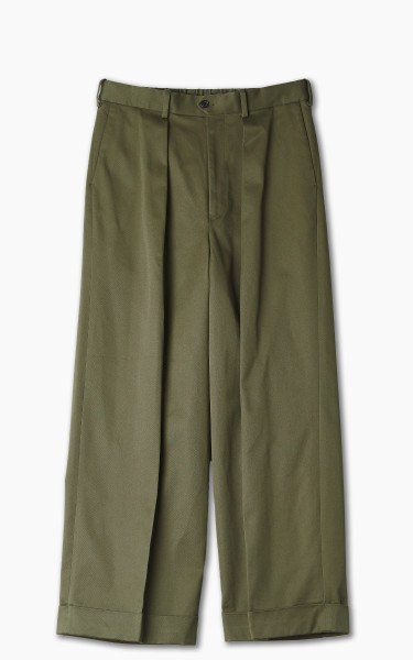 Markaware Pleated Wide Trousers Olive