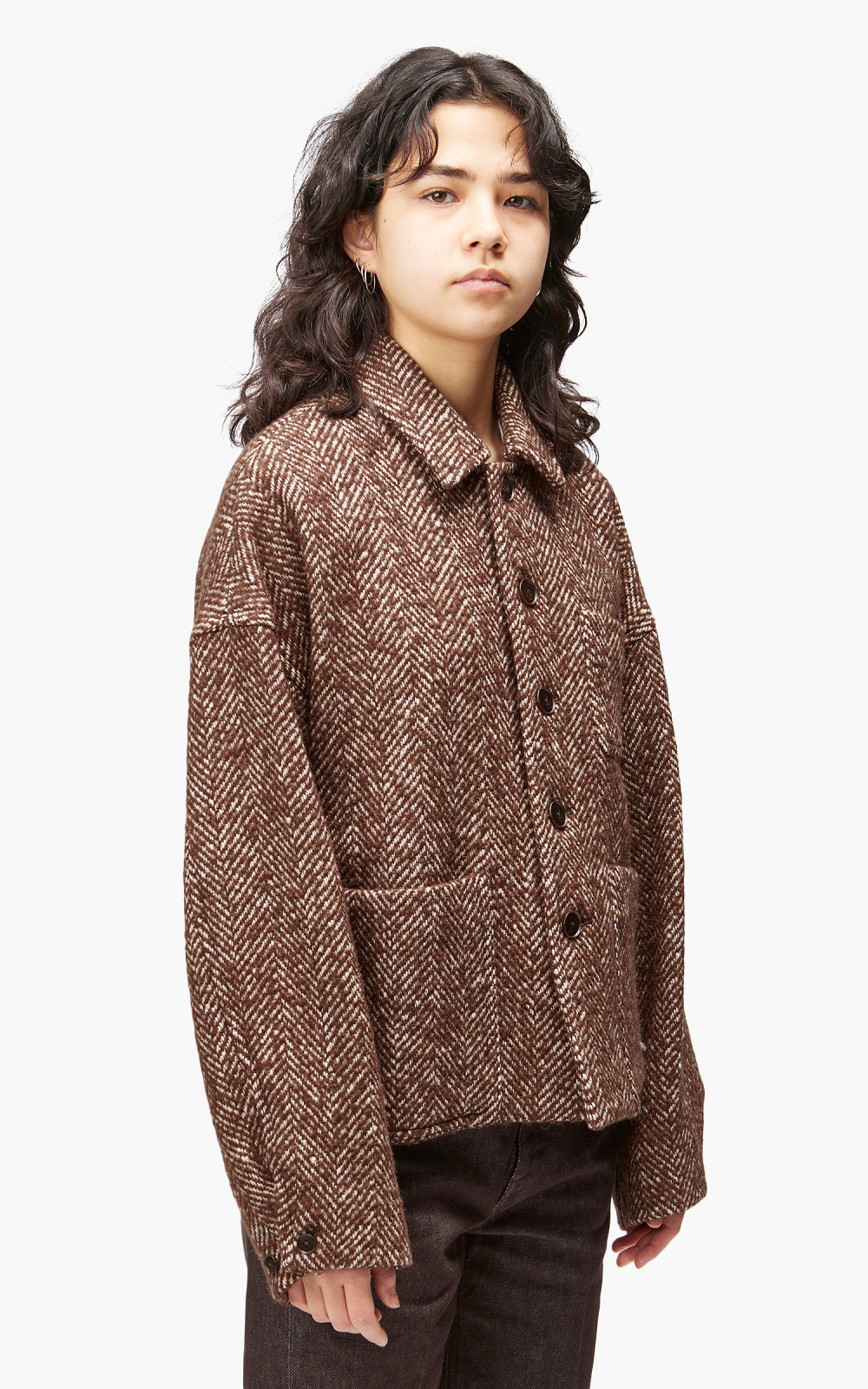 kuboさん専用LAMA SHETLAND WOOL TWEED BLOUSON Namu Shop - Auralee Lama Shetland Wool Tweed Zip Blouson