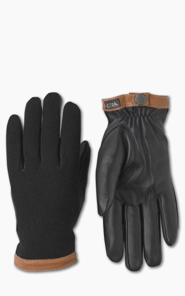 Hestra Deerskin Wool Tricot Black/Black