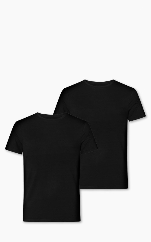 Resteröds Tee Bamboo 2-Pack Black