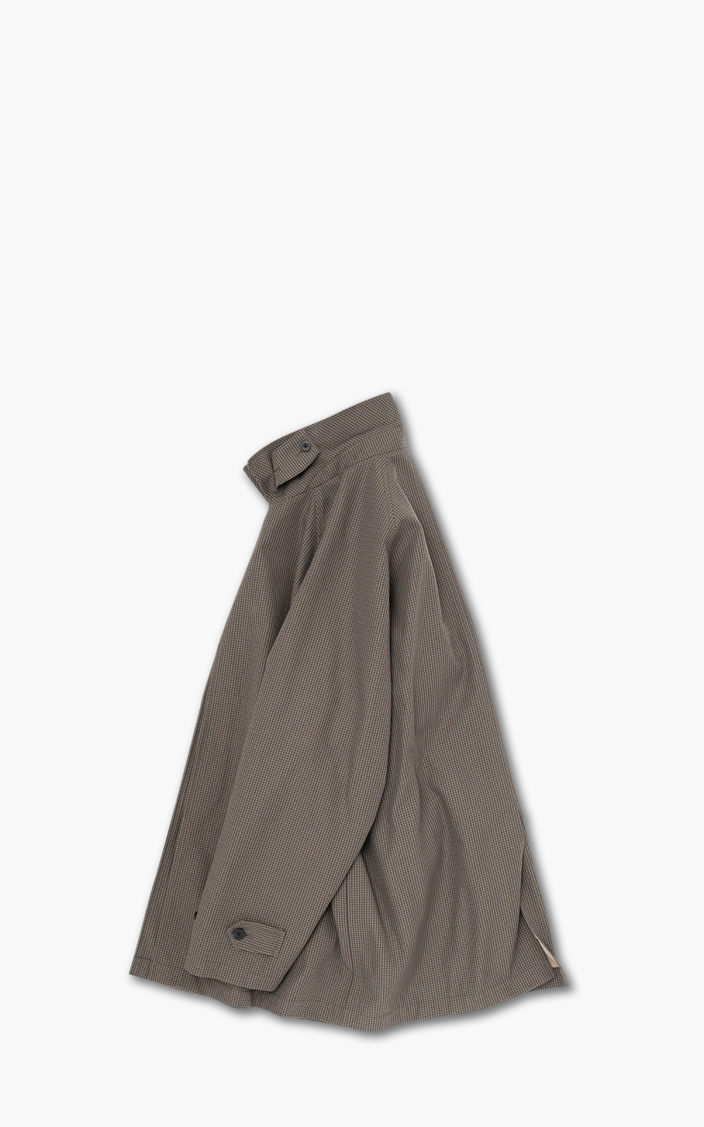 Still By Hand Bal Collar Coat Grey Check | Cultizm