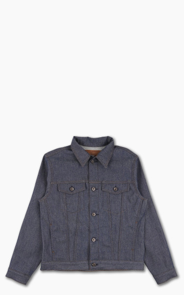 Naked &amp; Famous Denim Jacket Natural Indigo Selvedge Raw Blue 12.5oz
