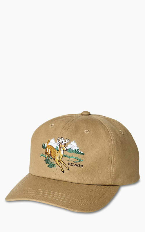 Filson Dry Tin Low-Profile Logger Cap Gold Tan/Deer