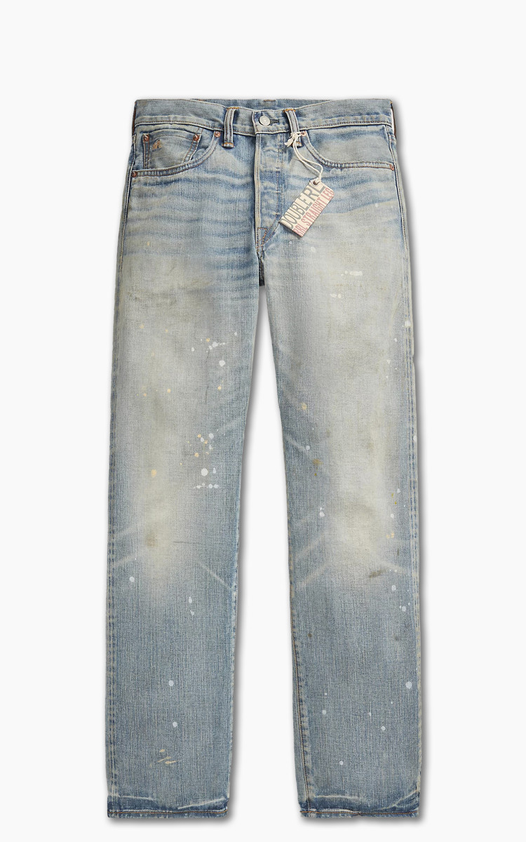 Ralph Lauren RRL Selvedge Sanforized Denim Jeans Leather