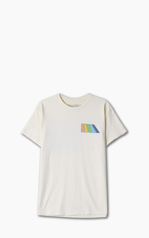 Free & Easy Natural Rainbow S/S Tee Vanilla