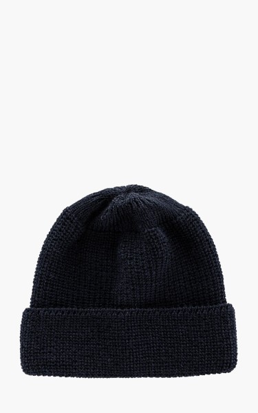 Leuchtfeuer-Strickwaren Borkum Knit Wool Beanie Navy