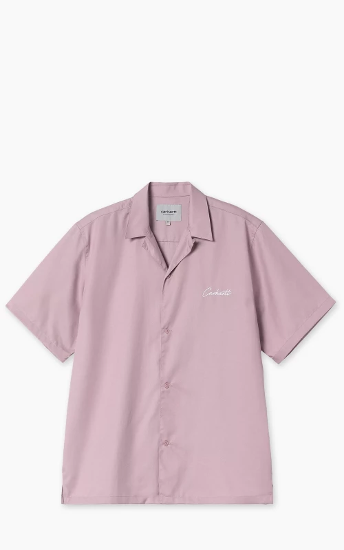 Carhartt WIP S/S Delray Shirt Hortensia/White