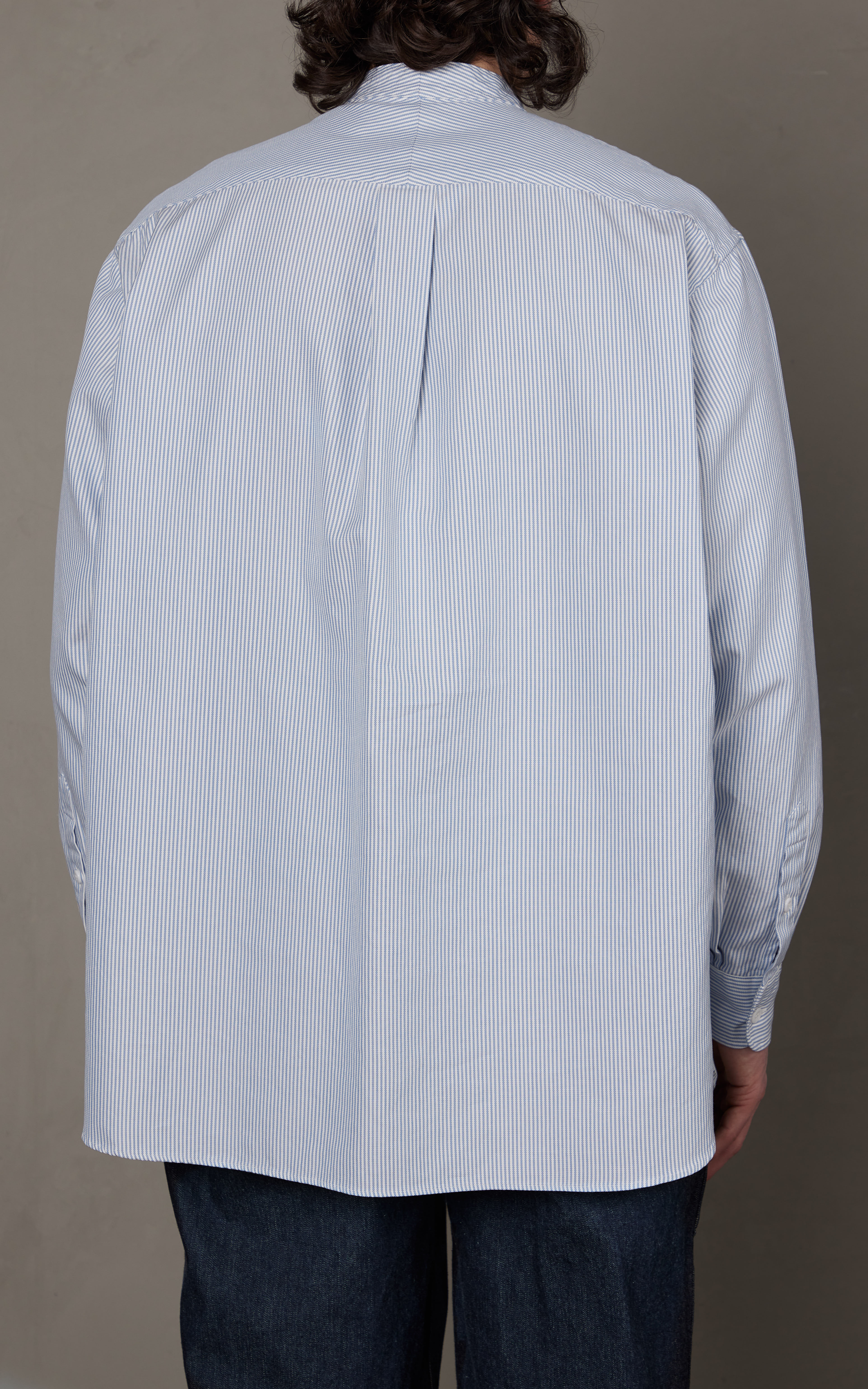 Kaptain Sunshine Pullover Shirt Blue Stripe | Cultizm