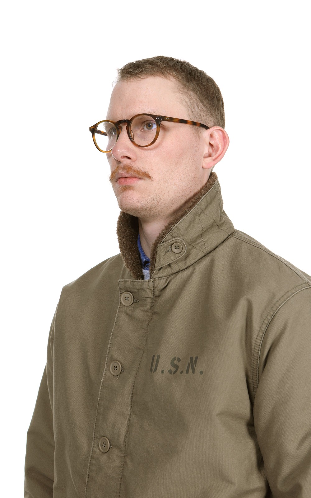 Medium - German Bundeswehr Navy Deck Jacket Blue Naval