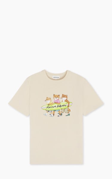 Maison Kitsuné Surfing Foxes Comfort T-Shirt Paper