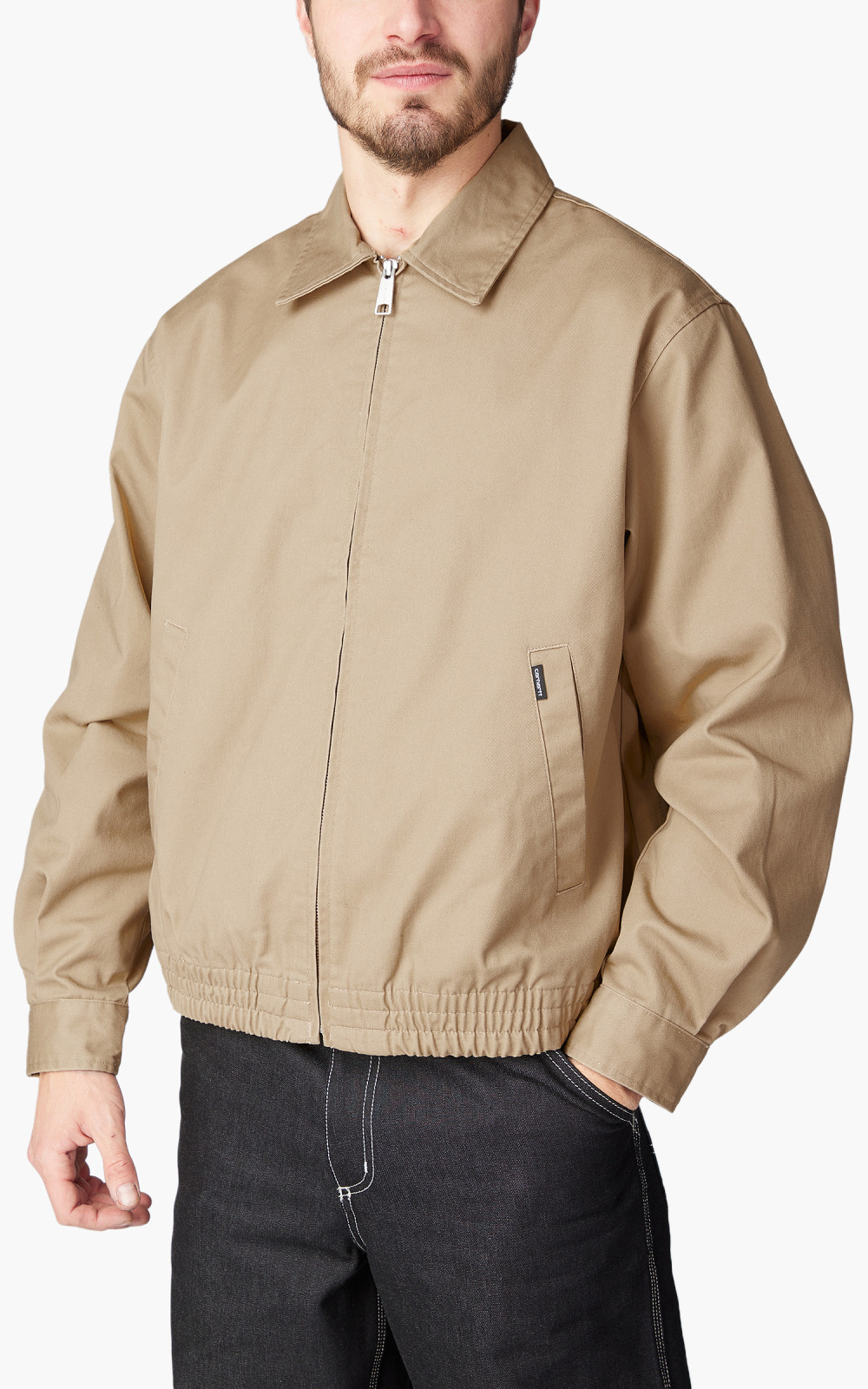 Carhartt WIP Newhaven Jacket Sable Rinsed | Cultizm