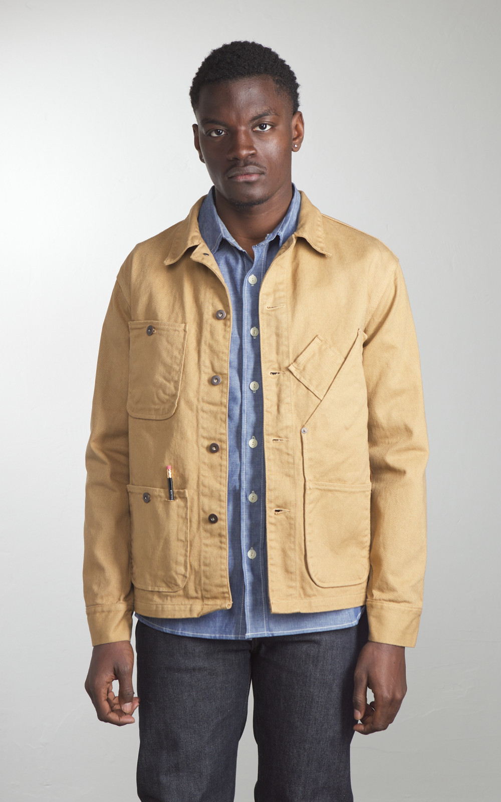 ジャケット・アウター SIGNAL GARMENTS BROWN DENIM COVERALL SIGNAL GARMENTS ORIGINAL BROWN DENIM COVERALL - SIGNAL