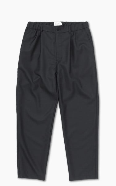 Still By Hand Relaxed Wool Pants Ink Black