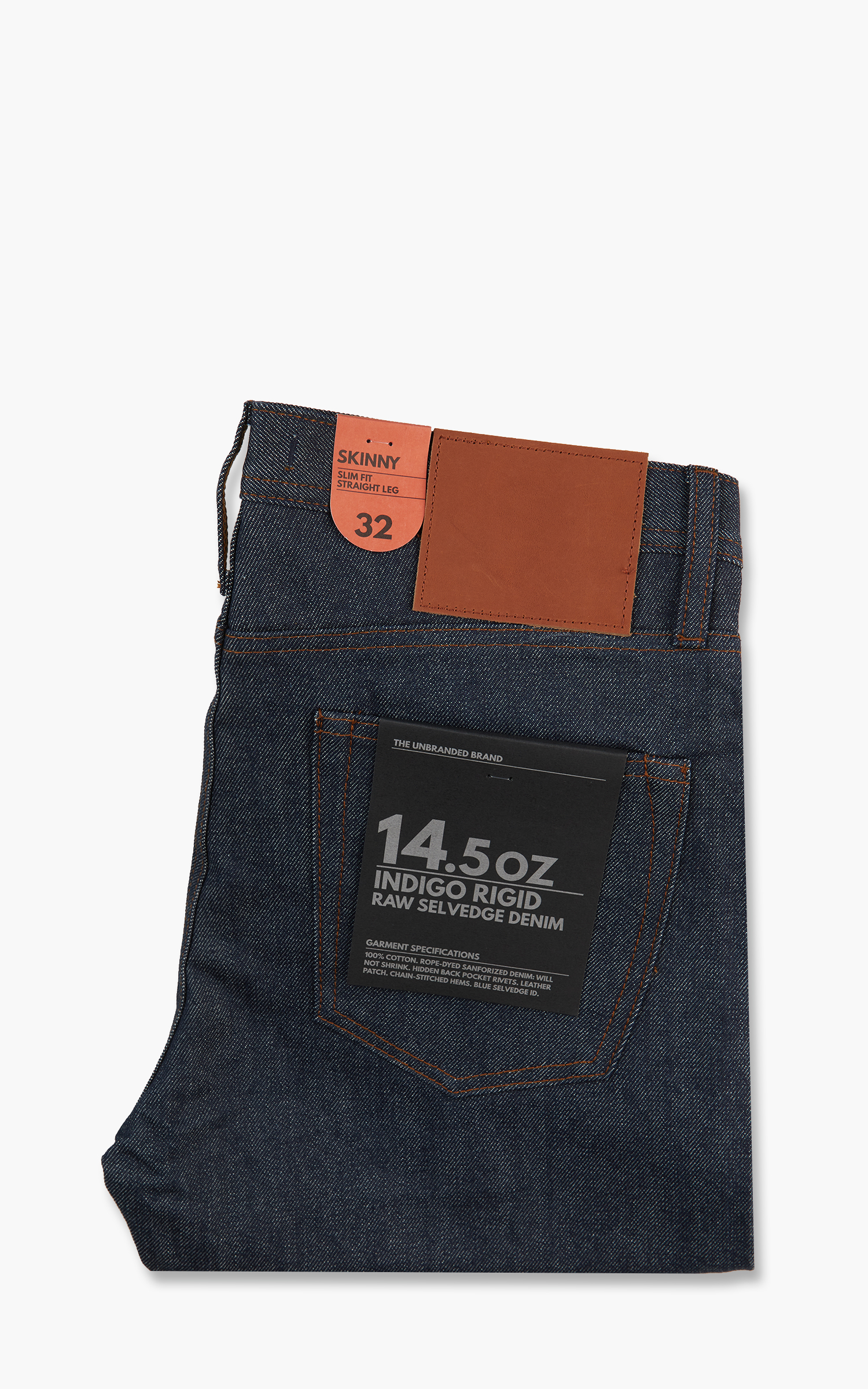 The Unbranded Brand UB101 Skinny Fit Selvedge Indigo 14.5oz