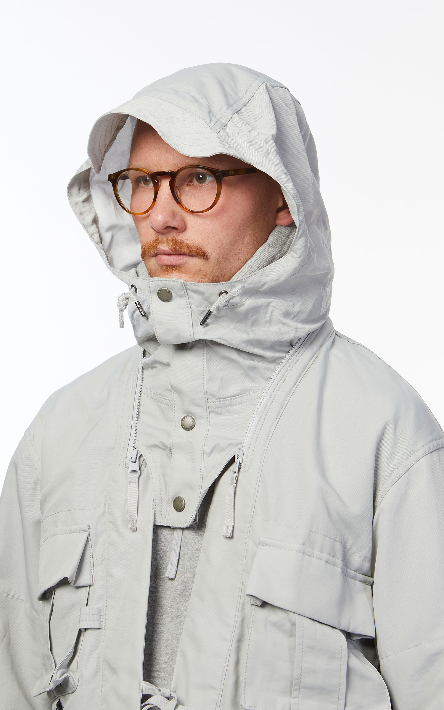 Snow Peak Ny/Paper Cloth Jacket Ice Grey | Cultizm