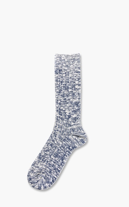 Anonymous Ism Socks Lightweight Slub Crew Navy