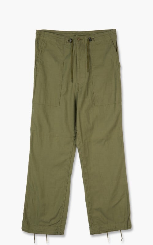 Needles String Fatigue Pant Back Sateen Olive JO191A-Olive