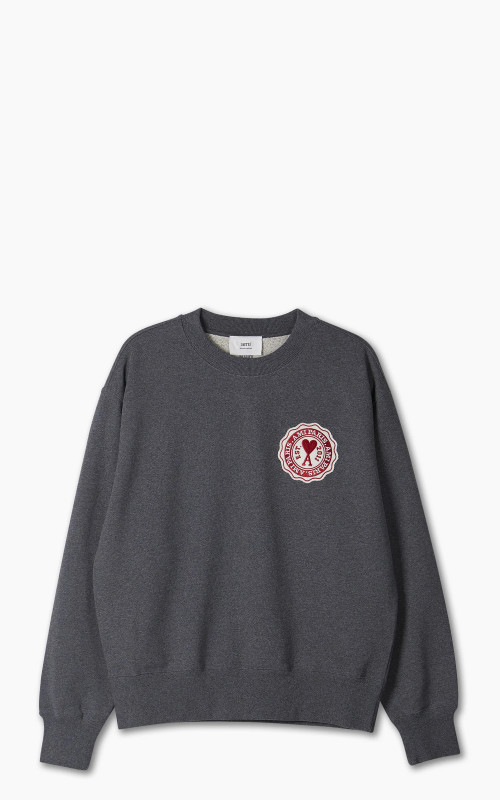 AMI Paris Ami Paris FR Patch Sweatshirt Heather Grey