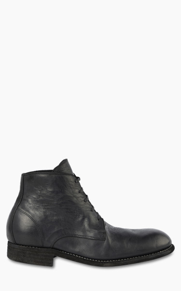 Guidi 993 Leather Laced Up Ankle Boot Black