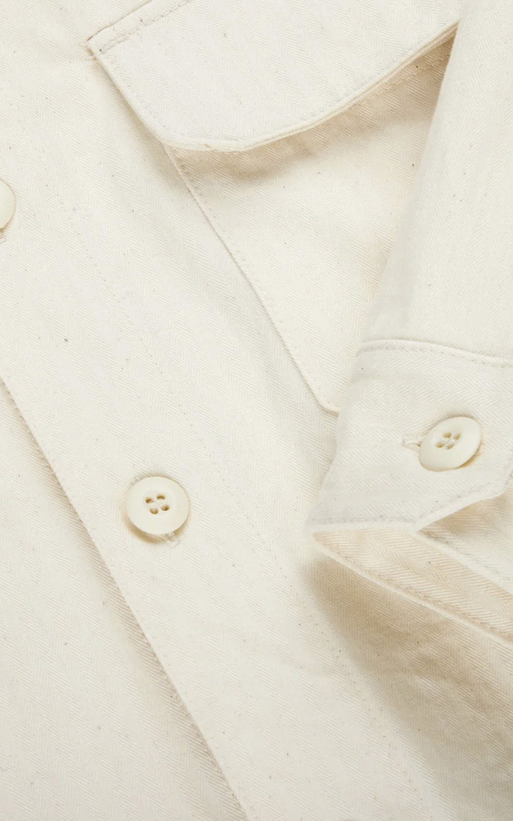 3sixteen Officer Shirt HBT Washed Natural | Cultizm