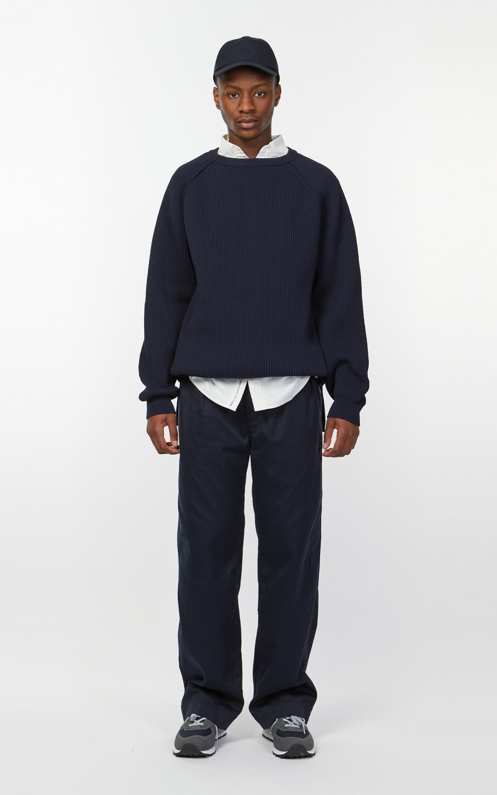 Nanamica Double Pleat Wide Chino Pants Navy | Cultizm