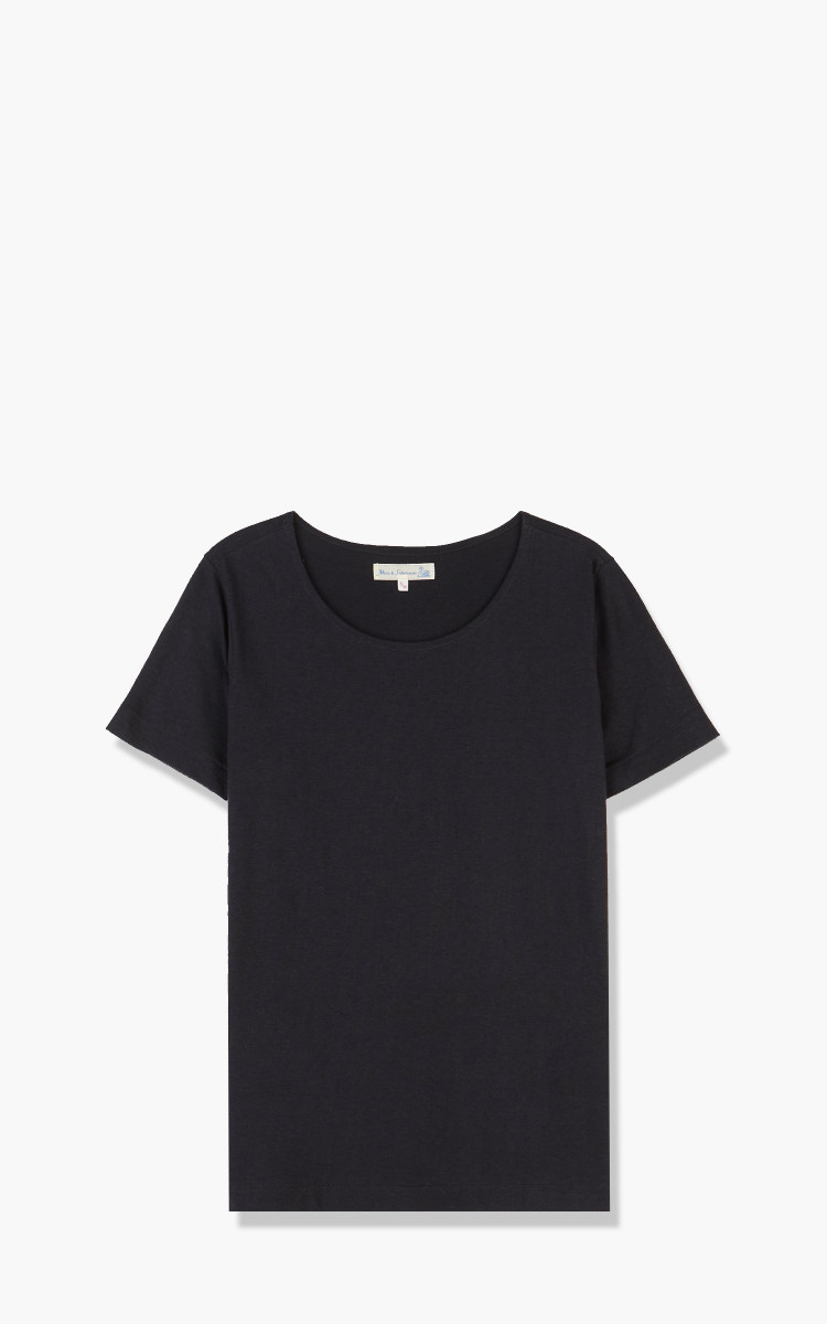 ★MIM the wardrobe★ Berlin Pigment Washed T-Shirt Charcoal T-shirt with rhinestones and a washed look - Grey - Sz. L