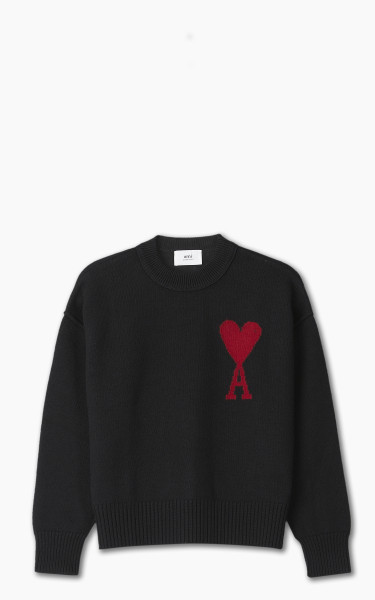 AMI Paris Red ADC Sweater Black