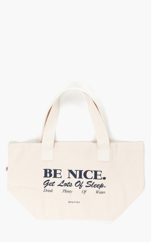 Sporty & Rich Be Nice Tote Bag Natural