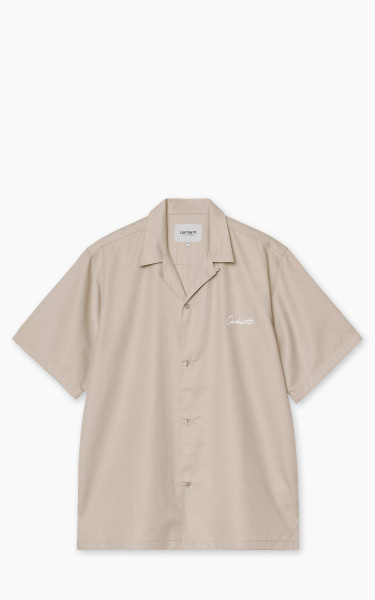 Carhartt WIP S/S Delray Shirt Fleur de Sel/White