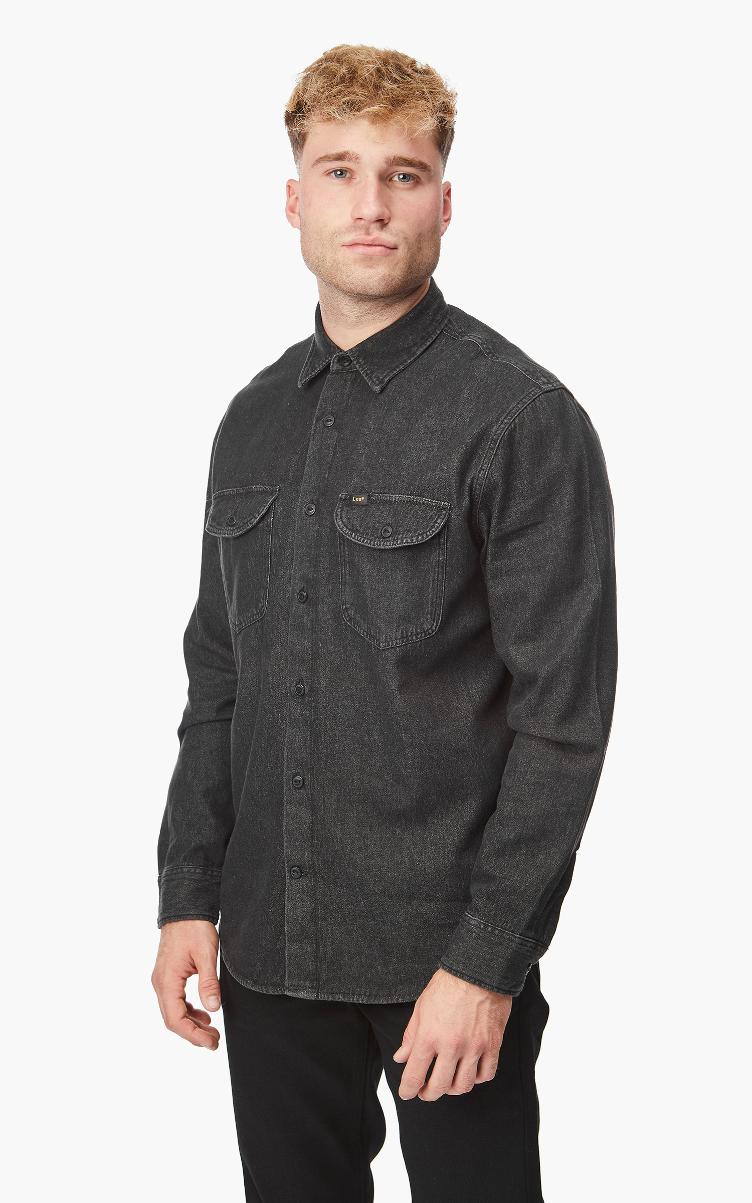 Lee Worker Shirt Union-Black | Cultizm