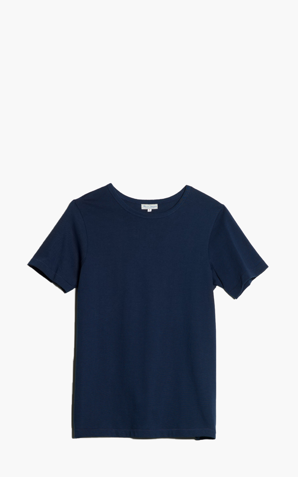 Merz b. Schwanen 215 Heavyweight Crew Neck Tee Ink Blue | Cultizm