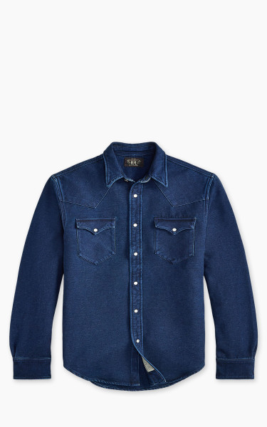 RRL Slim Fit Indigo Chamois Western Indigo
