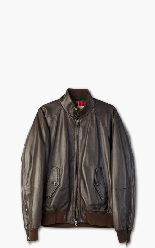 Baracuta G9 AF Biker Leather Dark Brown