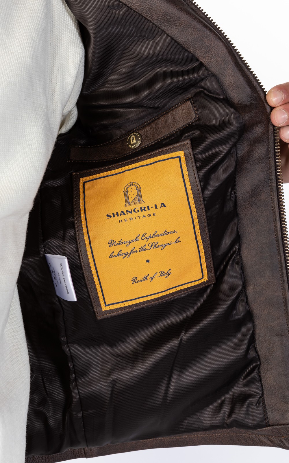 Shangri-La Heritage Varenne Leather Jacket Brown | Cultizm