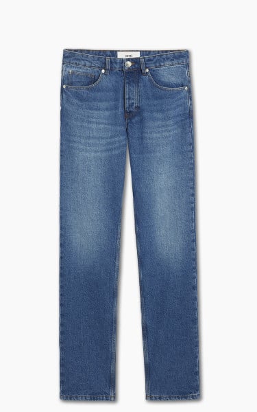AMI Paris Classic Fit Jeans Used Blue Wash