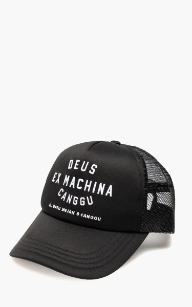 Deus Ex Machina Canggu Address Trucker Cap Black DMA47623-Black