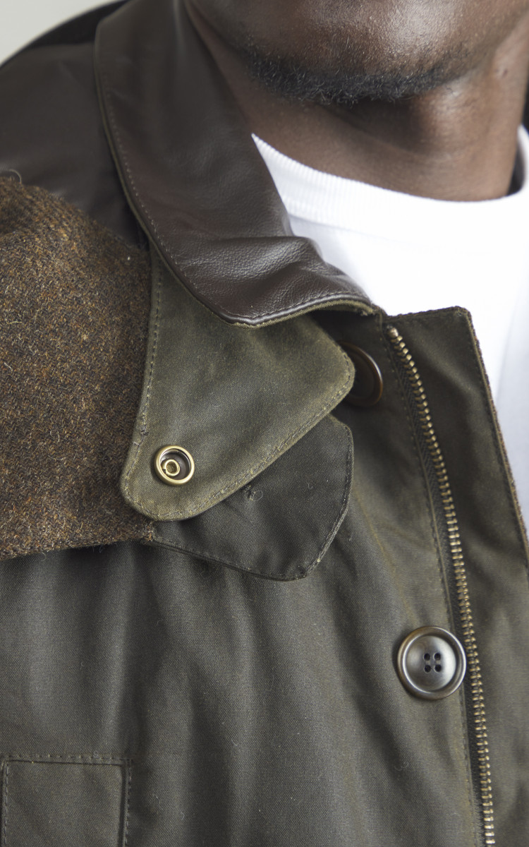 LECHOPPE × Barbour Exclusive Barbour Letah II Brown Waxy Urban Trekking Boots