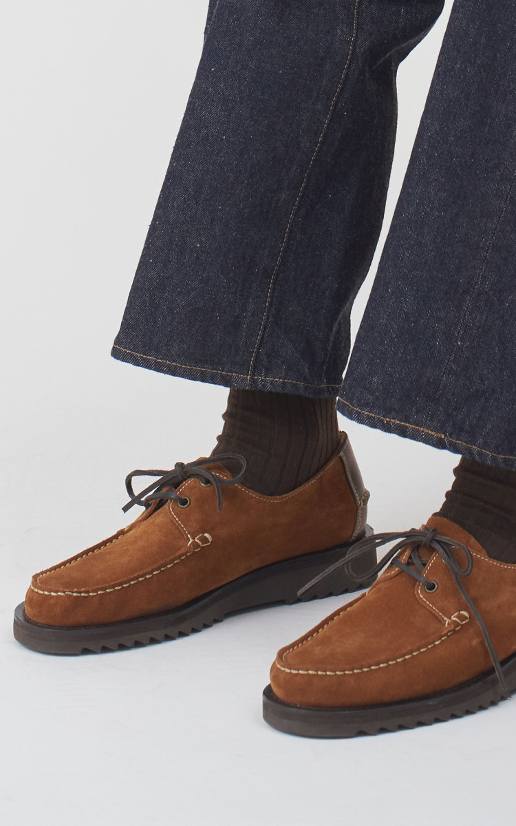 Kaptain Sunshine x Paraboot Domingue Suede Camel | Cultizm