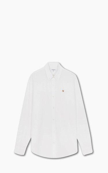 Maison Kitsuné Fox Head Embroidery Classic Shirt White