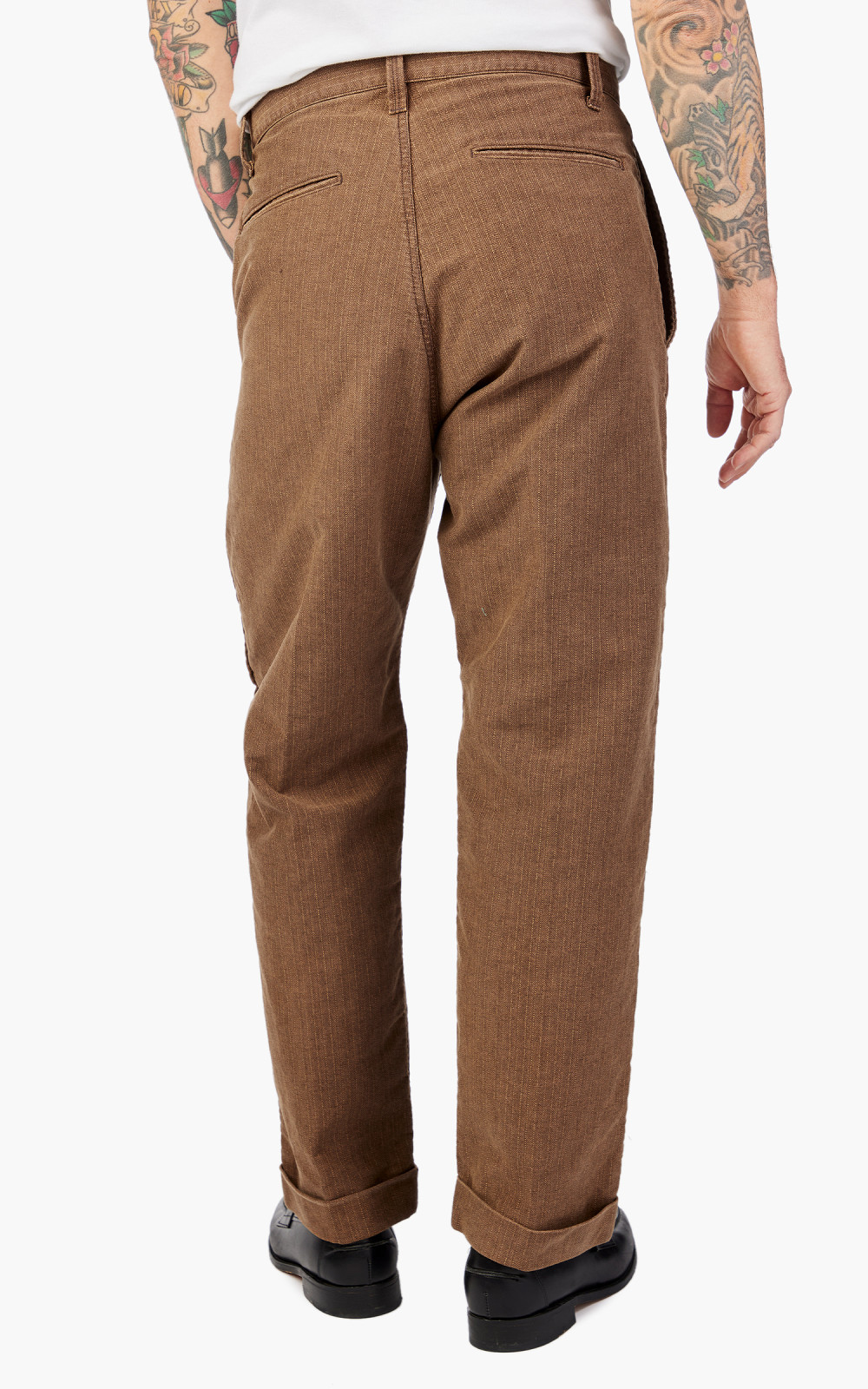 Fullcount 1128-2 Herringbone Moleskin Farmers Trouser Brown Fullcount 1128-2 Herringbone Moleskin Farmers Trouser Brown
