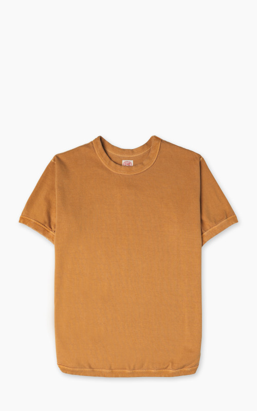 Fullcount 5222-25 Flat Seam Heavyweight T-Shirt Pigment Dyed Saffron