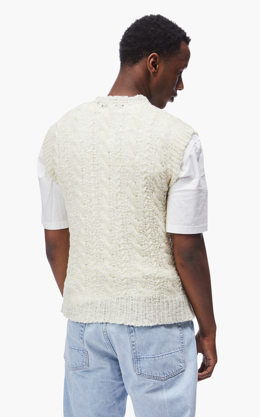 新品　LIGHT SHEER LAYERED KNIT VEST LIGHT SHEER LAYERED KNIT VEST