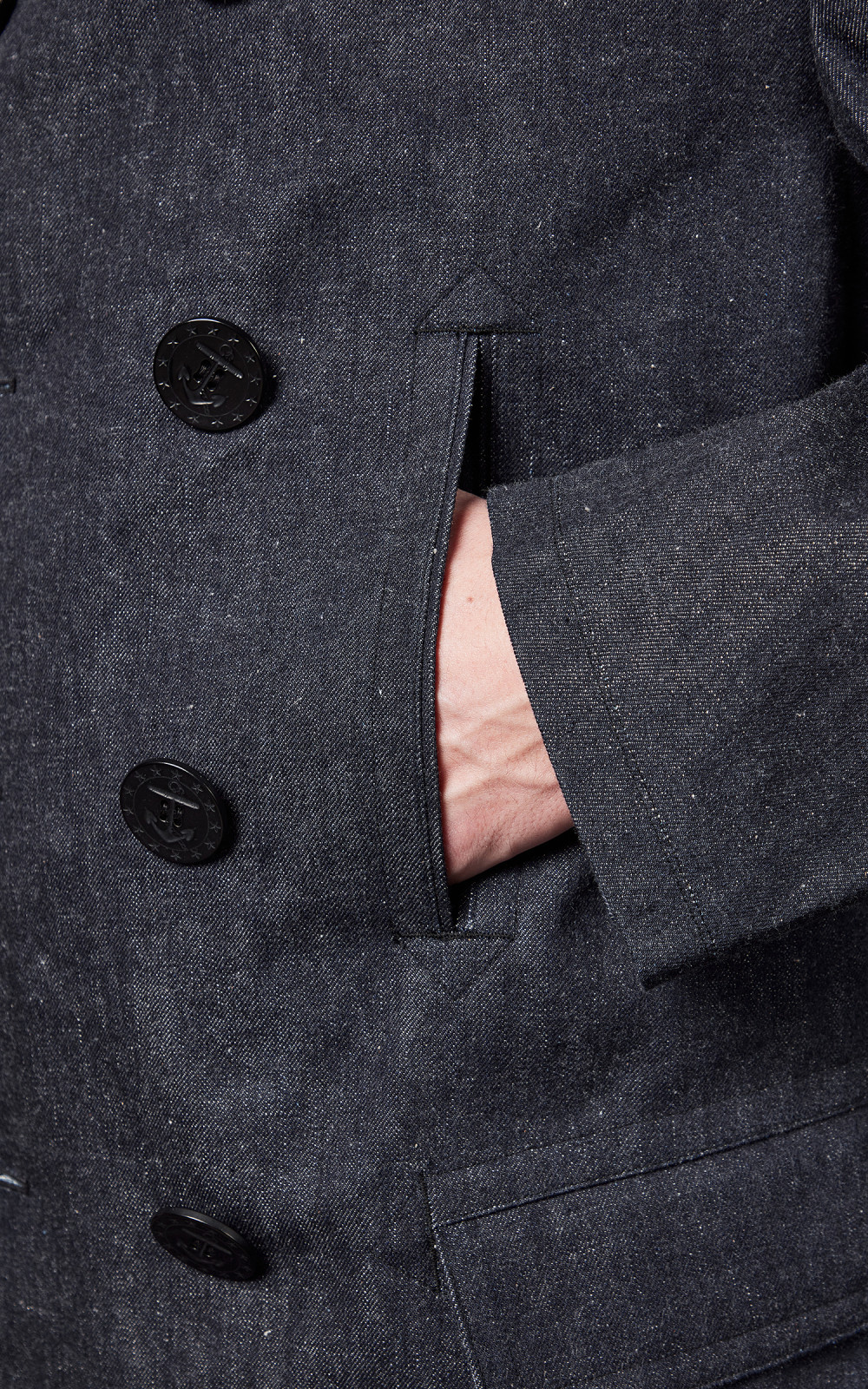 Warehouse & Co. Lot 2205 U.S. Navy 13Stars Pea Coat Indigo