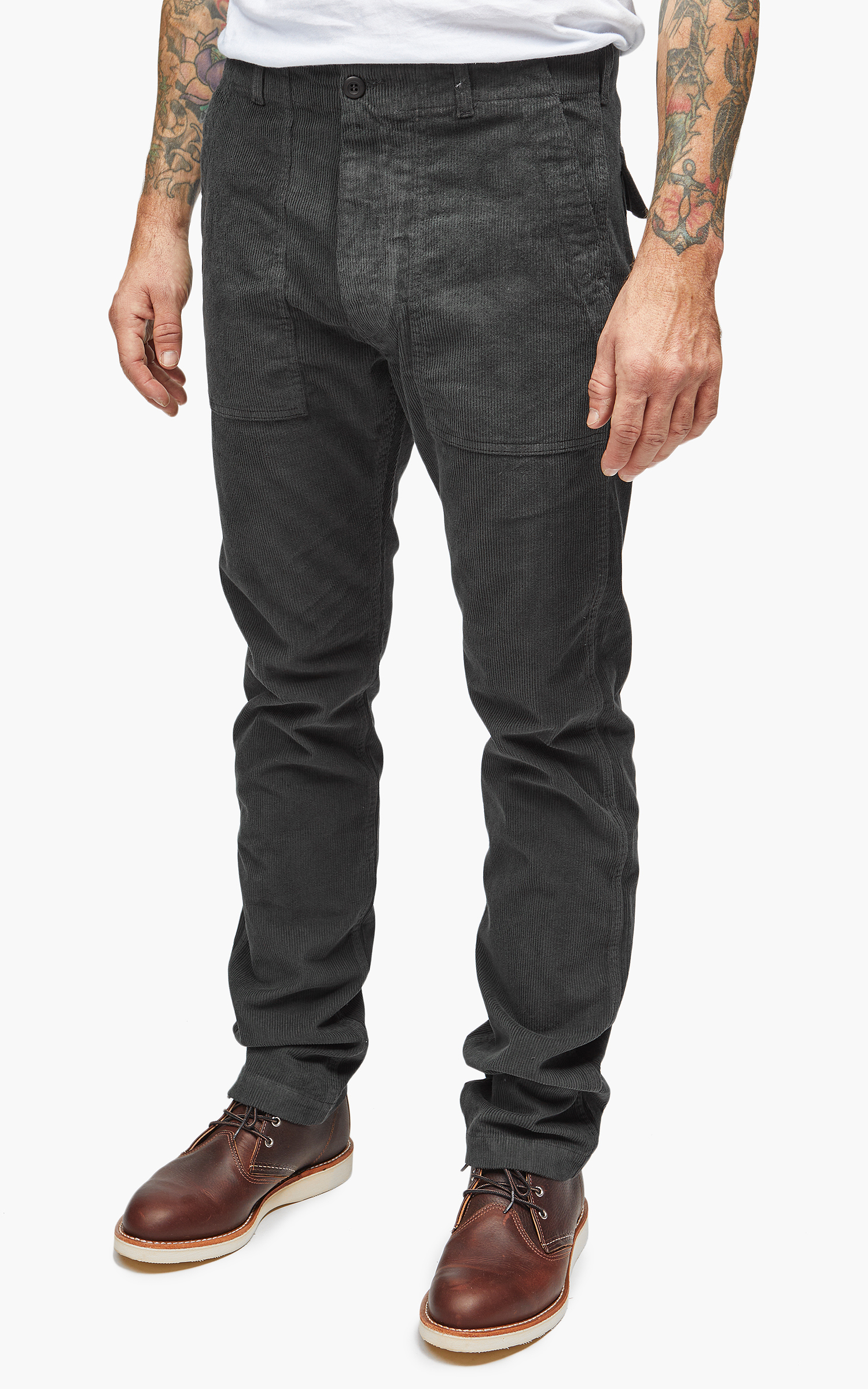 Tellason Fatigue Pant Vell 11 Corduroy Espresso | Cultizm